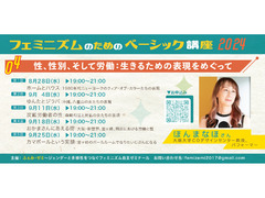 9/4.11 ほんまなほさん「性、性別、そして労働：生きるための表現をめぐって」（「フェミニズムのためのベーシック講座」第4弾）