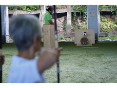 一人でも家族でも楽しめる　初めての弓矢　四半的体験会