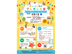 8/1みたしる（三鷹の魅力を知る日実行委員会）主催の「イベントプレゼン大会」