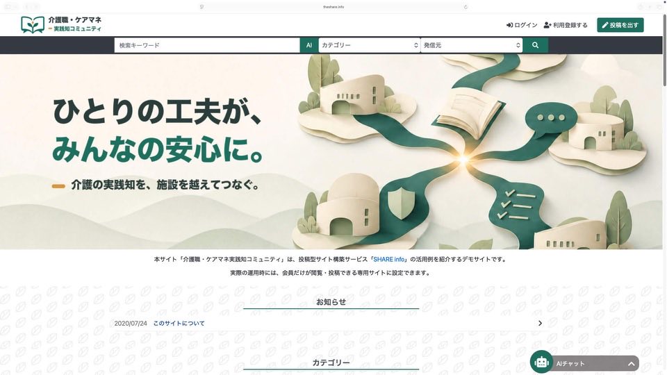 介護職・ケアマネ実践知コミュニティ