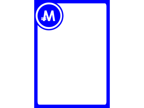 モナカードフレーム１－青